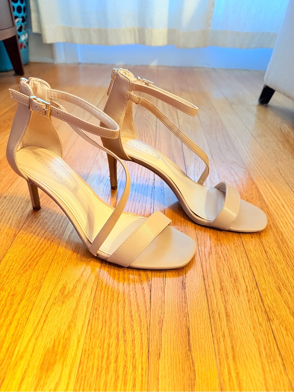 Kelly & Katie Nude Strappy High Heel Sandals